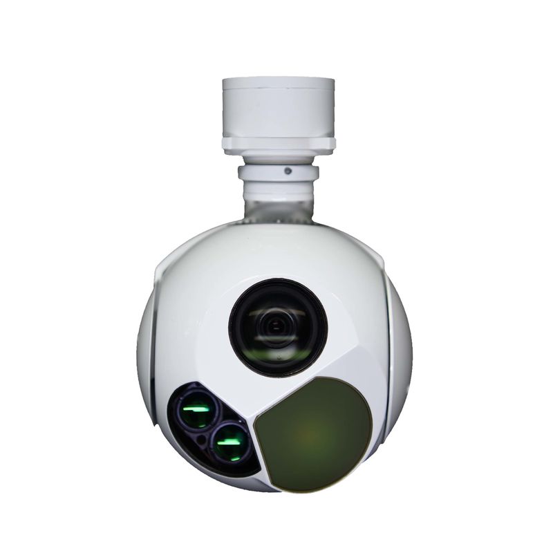 Máy ảnh UAV Gimbal cảm biến IR EO ba trục 1,1kg với chức năng đo khoảng cách bằng laser